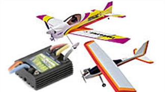 Motor speed controllers for radio controlled aircraft.