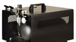 Airbrush air compressors and propellant gas cannisters