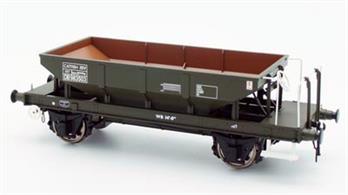 Heljan O gauge ready to run models of the BR Catfish and Dogfish ballast hopper wagons.