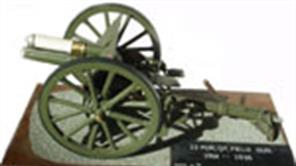 Hand-built dioramas and models of historic artillery pieces.