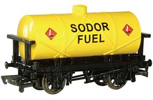 Model of the Sodor Fuel oil tank wagon from the Thomas the Tank Engine books and TV series.