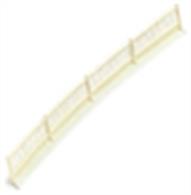 Pack of six straight fencing sections and two fence sections for ramps.  For use with Hornby's plastic platform system.
