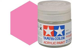 Tamiya X-17 gloss pink, acrylic paint suitable for brush or spray painting.