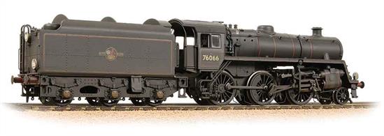 A highly detailed model of the British Railways standard class 4MT 2-6-0 mogul locomotives.The 4MT mogul perhaps embodies the concept of accessiblity best of all the standard classes, the smaller driving wheels allowing the footplate to pass clear above them, not hiding any of the machinery.The Bachmann model features a diecast chassis, powerful motor and a wealth of detail parts, bringing the exposed engines to life.Era 4. DCC Ready 8 pin decoder required for DCC operation.