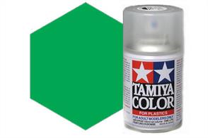 Tamiya TS35 Park Green Synthetic Lacquer Spray Paint 100ml TS-35These cans of spray paint are extremely useful for painting large surfaces, the paint is a synthetic lacquer that cures in a short period of time. Each can contains 100ml of paint, which is enough to fully cover 2 or 3, 1/24 scale sized car bodies.