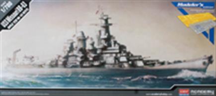 Academy 1/700 US Missouri BB-63 Battleship Modeller's Edition Kit 14223Glue and paints are required
