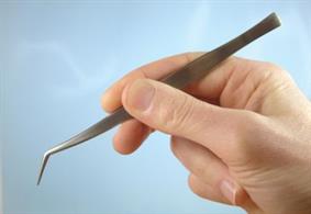 6in curved stainless steel tweezer