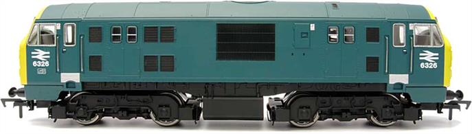 A detailed model of North British 'Baby Warship' type 2 or class 22 diesel hydraulic locomotive D6352 painted in the BR corporate rail blue livery with full yellow ends.The Dapol model represents the later body style with split headcode boxes and will be powered by a flywheel drive mechanism with Dapols' smooth running 'super-creep' motor and 40:1 drive ratio, which provides excellent slow-speed performance. The chassis incorporates directional lighting, a 21-pin DCC decoder socket and space for a sound system speaker has been designed into the fuel tank.Due to the locomotives' amusing ability to shed the lower bodyside valences Dapol have supplied these as separate sections, along with detailing of the chassis sides, to allow missing panel details to be matched.