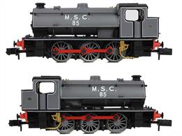 This all-new model is a high-fidelity miniature recreation of the prototype, sporting details such as metal handrails, sand boxes and pipes, brake hangers and separately fitted brake rigging, and a decorated cab backhead. Daylight is visible beneath the boiler, just as it should be, below which a representation of the inside motion has been moulded onto the chassis. The model is powered by a coreless motor, with electrical pickup from all wheels whilst each axle runs in a pair of separate metal bearings. DCC provision is by way of a 6 pin decoder socket located in the cab, however due to the limited space available a very small decoder such as the Bachmann 6 Pin Micro decoder (36-571) is required for this model.The Manchester Ship Canal was an early adopter of the Austerity Saddle Tank for private use and this model is decorated in the attractive grey livery of the company.