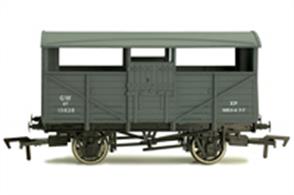 Model of a GWR cattle wagon to the GWR standard design from the early 1900s and adopted by British Railways.Originally built in three sizes to suit the needs of the farmer the Great Western adopted a simple lockable partition device to adjust the size of a large wagon as required, building these long wheelbase wagons suitable for travelling in fast goods trains. When not needed for livestock cattle wagons were often utilised for perishable traffic including fruit &amp; vegetables, notably broccoli from Cornwall, and fresh flowers from the Channel Islands.