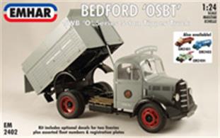 Emhar 2402 1/24 Scale Bedford OSBT Type Short Wheelbase Tipper TruckGlue and paints are required to assemble