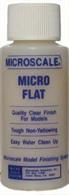 Microscale Micro Flat Clear Finish Water Based 1fl Oz BMF133A superior flat finish for modellers designed to be airbrushed,can be thinned with water,or application by soft brush.Clean up is simple using water whilst dtill wet.