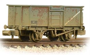 An excellent model of the standard BR 16-ton open mineral wagon. Subjected to harsh treatment and often loaded with mildly corrosive materials, the rust weathering on this model represents the condition that many of these wagons were seen in.