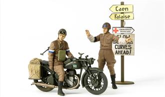 Tamiya 35316 1/35 Scale BSA M20 Motorcycle with British Military Police Figures&nbsp;Length 61mm		 Width 22mmGlue and paints are required to assemble and complete the model (not included)