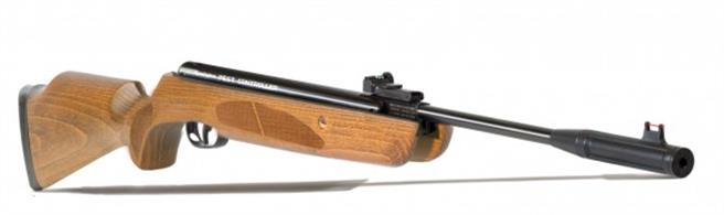with 3 x 32 Scope Mounts, Bags &amp; Pellets.This full size, full power air rifle feature an accuracy-tuned, precision made barrel with a sound suppressing muzzle.The hardwood stock is superbly finished with chequered grip and fore-end with a fitted rubber recoil pad.Ideal for vermin and target shooting.Please note : Air guns can be purchased from our shops at Bristol, Gloucester and Stonehouse. Air guns cannot be purchased online.