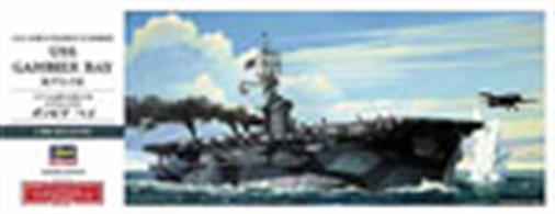 Hasegawa 1/350 USS Gambier Bay CVE-73 WW2 Escort Carrier Plastic Kit 40027Glue and paints are required 