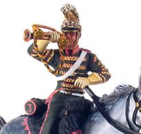 W Britain Bugler of the French 3rd Lancers Waterloo2 Piece Set1/30 ScaleMatt Finish