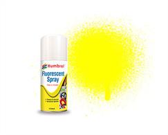 Humbrol Yellow Fluorescent Modellers Spray 150ml AD6204