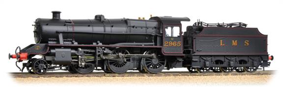 Bachmann Branchline 31-690 OO Gauge LMS Stanier Class 5MT 2-6-0 Mogul 2965 LMS Lined BlackDimensions - Length 250mm.DCC and sound ready, 21 pin decoder required for DCC operation, sound decoder and speaker required for sound operation.
