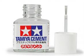 Tamiya Liquid Cement 40ml 87003Tamiya 87003 Liquid Cement is the perfect product to glue together plastic model kits that use polystyrene plastic. A Handy brush is mounted in the lid to ensure ease of application. Tamiya Cement is highly recommended by Modellers all over the world