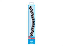 Peco OO Pack of 4 ST-226 2nd Radius Double Curves ST-2026Pack of 4 double curves at number 2 radius. 438mm 17 1/4in radius. 22.5 degree curve. This will for a half-circle.Equivalent to Hornby R607 and Bachmann 36-607 2nd radius double curve tracks.Number 2 is the standard curve radius used for OO train sets and the minimum radius which large locomotives, coaches and wagons will successfully travel around. Almost all British ready-to-run models are designed to navigate no.2 radius curves as supplied. Peco, Bachmann and Hornby standard points use no.2 radius for the curved arm of the point, allowing a point can be substituted for one standard curve to create a siding. The standard curve is also used with a point to bring the diverging track back to parallel with the straight route.Peco track uses durable and corrosion resistant nickel-silver rail for long lasting performance.Peco Setrack track sections are fully compatable with Hornby and Bachmann track and are supplied with fishplates already fitted at both ends, ready for attachment to other track sections.