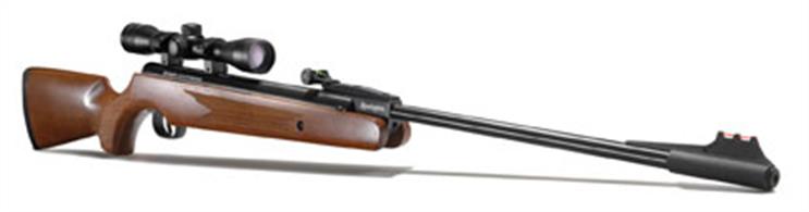 Reminton Express .177 break barrel air rifleThe .177 version of the Remington Express break barrel rifle delivers muzzle velocities up to 800fps and comes equipped with a fibre optic front sight to help reduce parallax visualisation with an adjustable rear sight. Fitted with Remington auto/rest safety catch and rubber recoil pad.Supplied with a 4x32 scope.Action - Break barrel. Spring and piston poweredCalibre - .177 (4.5mm)Stock - Hardwood, chequeredTrigger - Two stage (adjustable)Barrel - Steel precision rifledLength - 47.5inWeight - 8.8lbPlease note : Air guns can be purchased from our shops at Bristol, Gloucester and Stonehouse. Air guns cannot be purchased online.