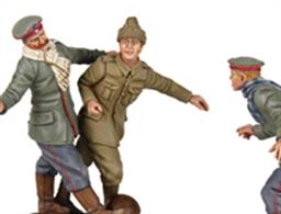 WBritain &nbsp;a WW1 "A Friendly Game" 1914 Christmas Truce Figure Set No.11914 Christmas Truce Soccer Game in No Man's Land.3 Piece Set1/30 ScaleMatt Finish.
