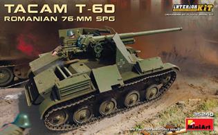 Mini Art 1/35 Russian T-60 Tacam SPG with Interior 35240Glue and paints are required