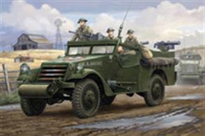 Hobbyboss 82451 1/35 Scale  M3A1 White Scout Car US Army WW2Dimensions - Length 172mm Width 74mm.The kit consists of over 240 parts and includes 4 clear plastic items for glazing etc and photo etched detailing parts. Decals and illustrated instructions are included.Glue and paints are required 