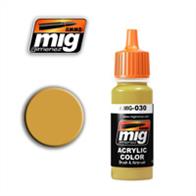 MIG Productions 030 Sand YellowHigh quality acrylic paint. BS 318c 361 Modern British Vehicles