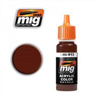 MIG Productions 913&nbsp;Red Brown Base PaintHigh quality acrylic paint. German camouflage modulation.