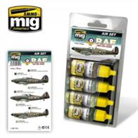 7215 is a Set of 4 Jars of 17ml MIG Productions RAF Early WW2 accurate colours for painting aircraft operated by the RAF early in WW2