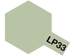 Tamiya LP-33 Grey Green (IJN) Lacquer Paint 10mlFor use on IJN subjects such as the Mitsubishi A6M2b Zero fighter.