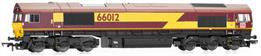A DB Cargo red livery is applied to this Class 66 model, with EWS-style stripes along the bodysides. The running number, No. 66012, is emblazoned on the side. This model is DCC-ready and compatible with our HM7000 21-Pin decoder. The accessory bag contains a pair of snow ploughs, four air pipes and two moulded coupling links.DCC ready with 21 pin decoder connection.