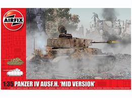 Airfix 1/35 Panzer IV Ausf.H Mid Version WW2 Tank Kit A1351Number of parts    Length 201mm   Width 82mm