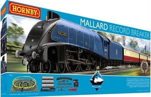 On the 3rd of July 1938 the LNER A4 locomotive 'Mallard' set the world speed record for a steam engine at 126 mph at Stoke Bank, south of Grantham. Years later with the nationalisation of the railways the locomotive's feat was not forgotten, with 'Mallard' maintaining its celebrity status among the trainspotters of the day while continuing to haul express passenger trains along the East Coast Mainline. This Train Set encapsulates the enduring allure of 'Mallard' as it would have appeared during the early 1950s.