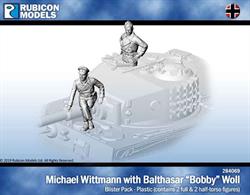 Pack contains two figures for tank commander Michael Wittmann and his gunner, Balthasar 'Bobby' Woll.Parts are supplied to allow both to be assembled as full or half torso figures.