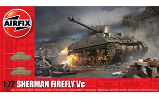 Airfix A02341 1/72nd Sherman Firefly Tank KitNumber of parts 31    Length 82mm     Width 36mm