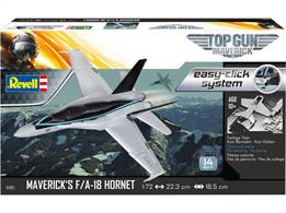 Revell 04965 1/72nd TopGun F/A-18E Super Hornet Aircraft Easy Click KitNumber of Parts 16  Length 223mm   Wingspan 165mm