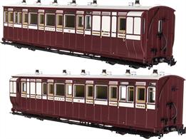 Highly detailed 7mm scale 16.5mm gauge model of Lynton and Barnstaple Railway coach No.15. This coach was built as third class brake coach but was refitted to provide a first class compartment, making the coach a brake composite, ideal for winter services.Model finished in Lynton &amp; Barnstaple Railway maroon &amp; cream livery.