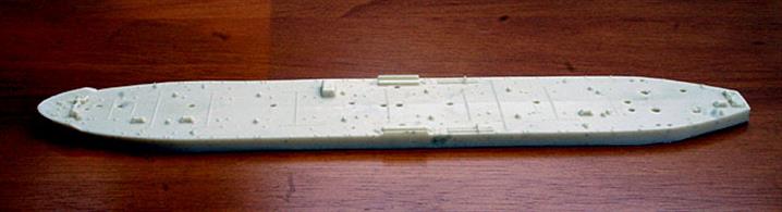 A 1/1250 scale resin replacement hull for Triang tankers by Coastlines models CL-0004.