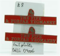 Guilplates Deltic D9006 The Fife &amp; Forfar Yeomanry Nameplates