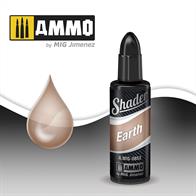 Earth acrylic based paint specially formulated to apply shadows with the airbrush. 10mL jarThe AMMO SHADERS are a new type of product designed to create a variety of effects on all types of models in a simple and fast way. The transparent and ultra-fine paint allows all skill level of modelers to apply stunningly realistic effects that seemed impossible before.