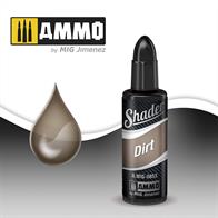 Dirt acrylic based paint specially formulated to apply shadows with the airbrush. 10mL jarThe AMMO SHADERS are a new type of product designed to create a variety of effects on all types of models in a simple and fast way. The transparent and ultra-fine paint allows all skill level of modelers to apply stunningly realistic effects that seemed impossible before.
