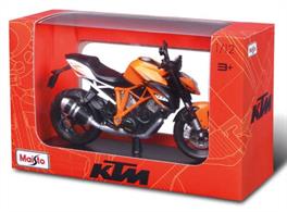 Maisto M32710 1/12th KTM 1290 Super Duke R Motorbike Model