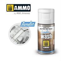 AMMO ACRYLIC WASH NEUTRAL GREYHigh quality Acrylic Wash - 15ml jar