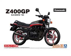 Aoshima 06267 1/12th Kawasaki KZ400M Z400GP '82 Motorbike Kit with custom parts