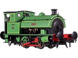 A new and detailed model of the Hawthorn Leslie 14in 0-4-0ST saddle tank industrial shunting engines, one of the more popular and long-lived designs with some engines still working into the early 1970s.This model is finished in lined green livery as works number 2780 (1909), built for Turner Brothers asbestos sheet factory in Manchester and named Asbestos. This engine was donated to the Chasewater Railway (Staffordshire) for preservation in 1968.