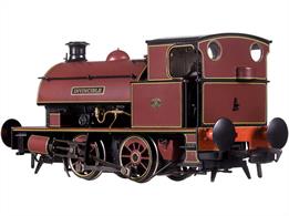 A new and detailed model of the Hawthorn Leslie 14in 0-4-0ST saddle tank industrial shunting engines, one of the more popular and long-lived designs with some engines still working into the early 1970s.This model is finished in lined maroon livery as works number 3135 (1915) Invincible, an engine ordered for the Woolwich Arsenal during WW1. Fitted with a new boiler Invincible moved to the Royal Aircraft Establishment in Farnborough, working along a partially roadside tramway route between the establishment and BR goods yard. Withdrawn in 1968 this engine was purchased for preservation with the Isle of Wight Steam Railway.