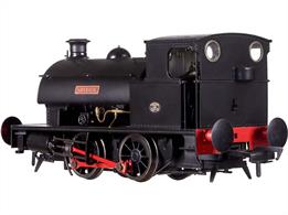 A new and detailed model of the Hawthorn Leslie 14in 0-4-0ST saddle tank industrial shunting engines, one of the more popular and long-lived designs with some engines still working into the early 1970s.This model is finished as works number 2623 (1925) named Spider, one of the engines which worked at the Black Park colliery in Chirk, close to Dapol's factory. Later the engine appears to have moved to the nearby Ifton colliery, Oswestry though no further work could be found for it when that colliery closed.